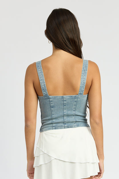 Macie Denim Top