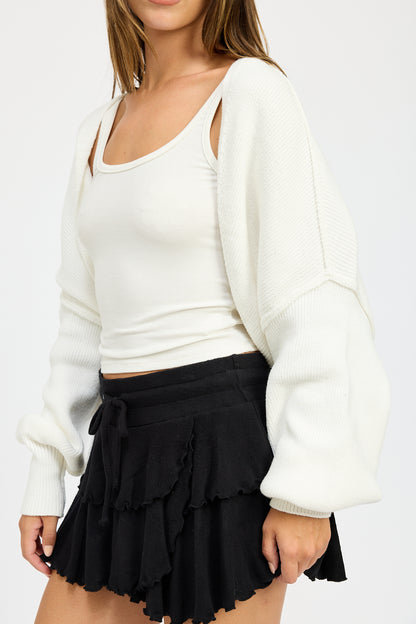 Faith Shrug Cardigan