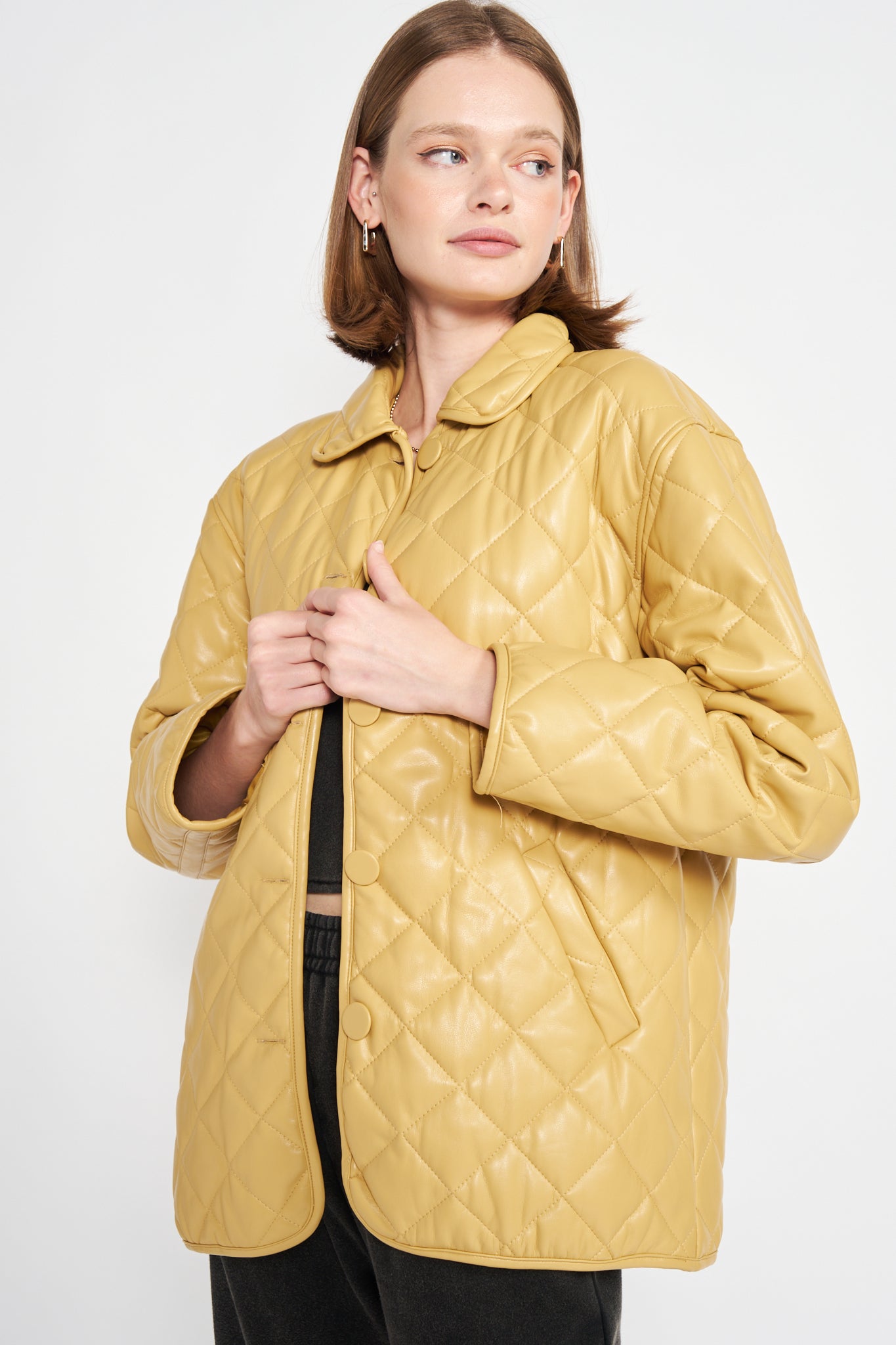 Carly Quilted Pu Jacket