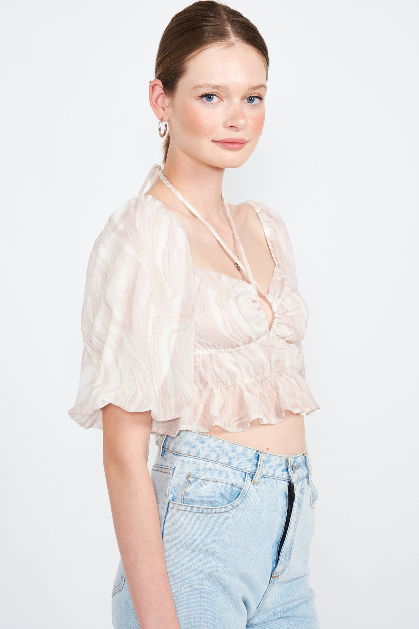 Amora Ruched Crop Top