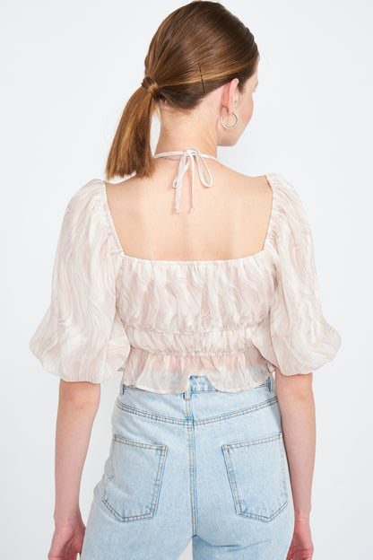 Amora Ruched Crop Top