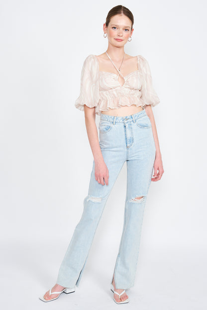 Amora Ruched Crop Top